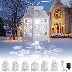 Snowflake Lantern String Lights